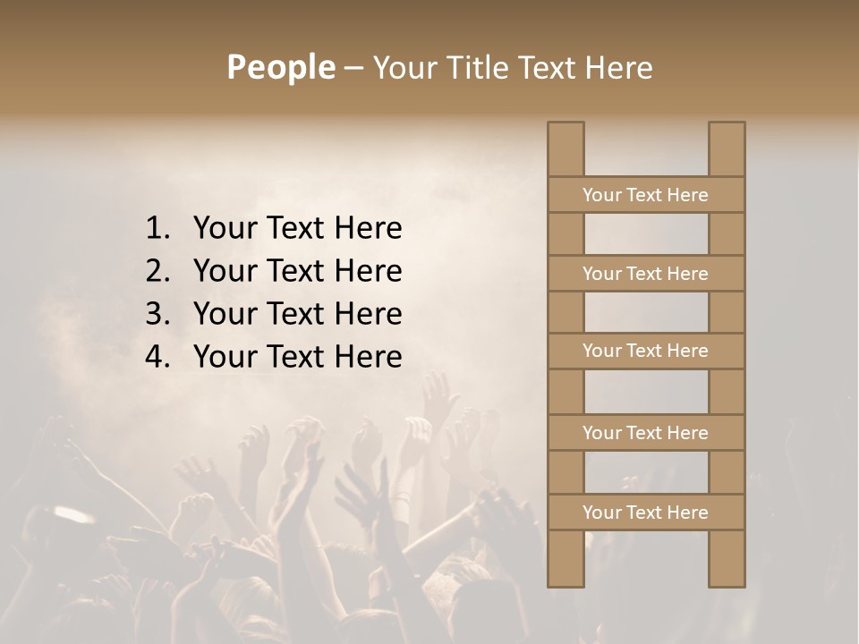 Art Excitement Hand PowerPoint Template