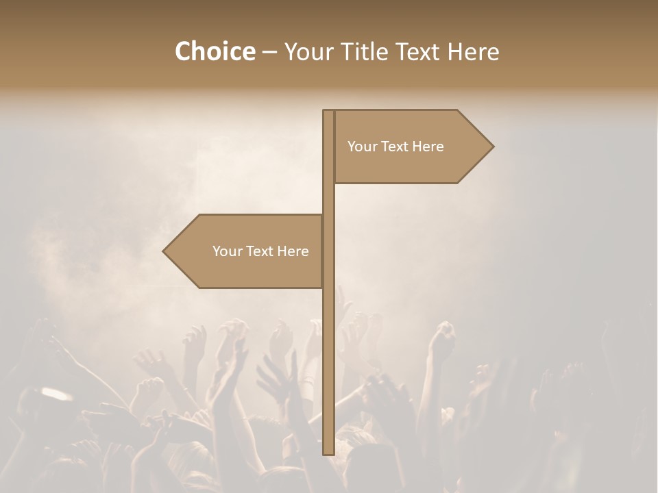 Art Excitement Hand PowerPoint Template