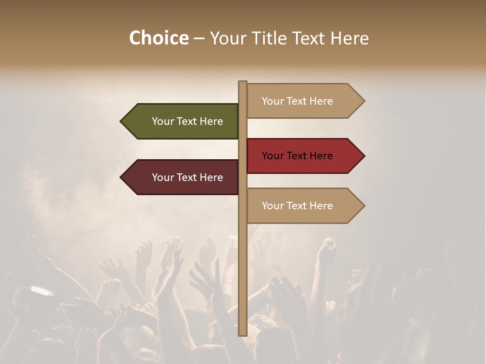 Art Excitement Hand PowerPoint Template