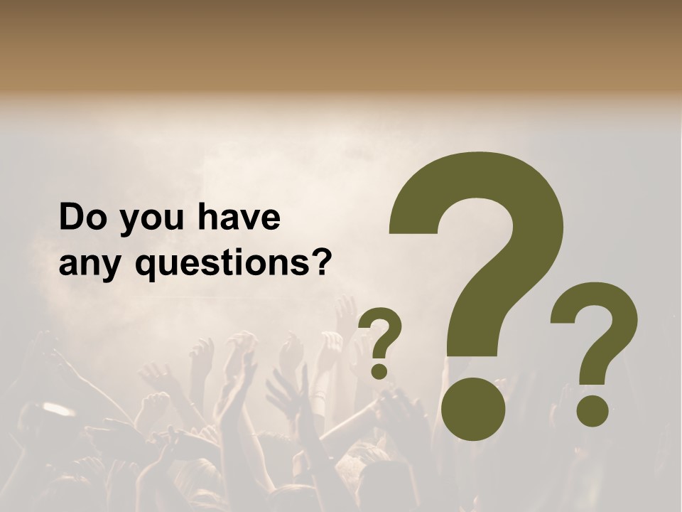 Art Excitement Hand PowerPoint Template