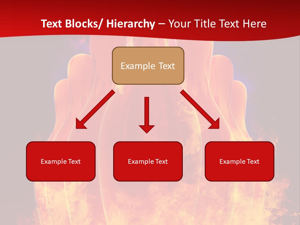 A Group Of Bowling Pins In Flames On A Black Background PowerPoint Template