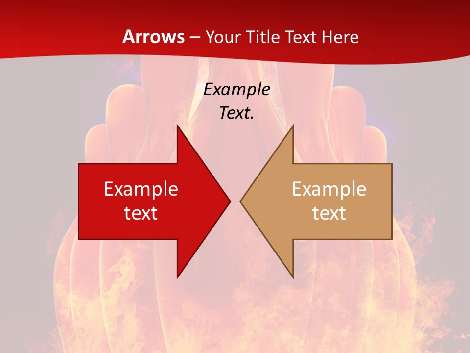 A Group Of Bowling Pins In Flames On A Black Background PowerPoint Template