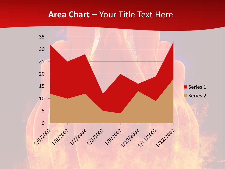 A Group Of Bowling Pins In Flames On A Black Background PowerPoint Template