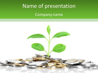 Seed Currency Green PowerPoint Template