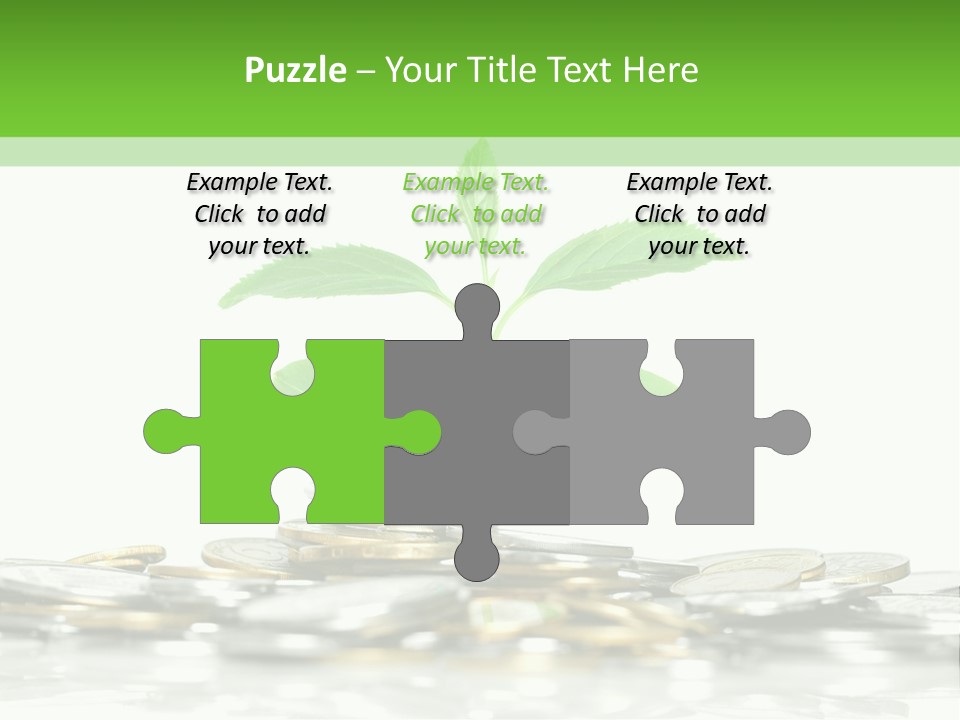 Seed Currency Green PowerPoint Template