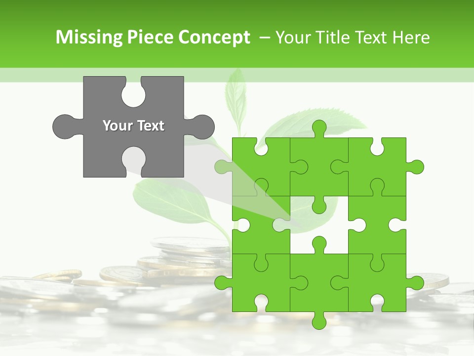 Seed Currency Green PowerPoint Template