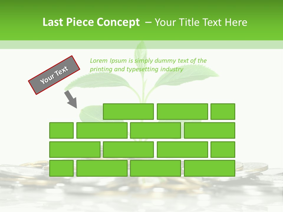 Seed Currency Green PowerPoint Template
