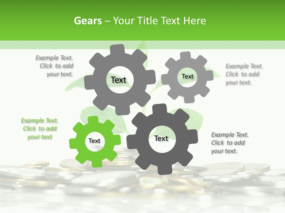 Seed Currency Green PowerPoint Template