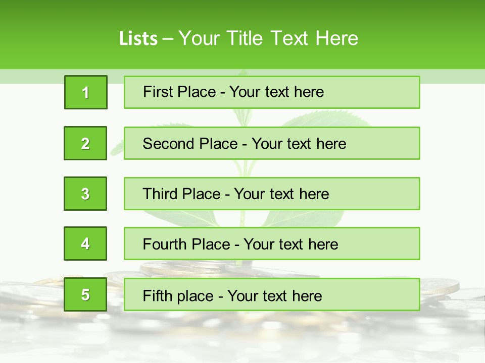 Seed Currency Green PowerPoint Template