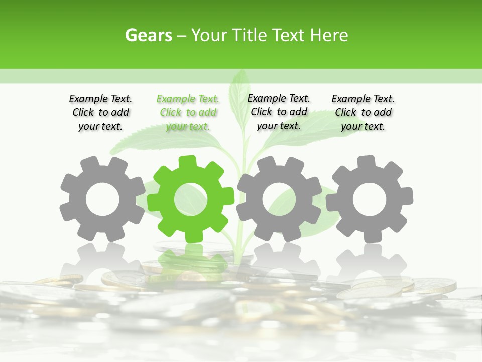 Seed Currency Green PowerPoint Template