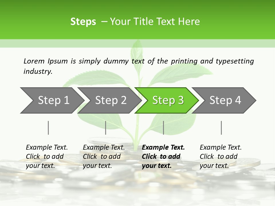 Seed Currency Green PowerPoint Template