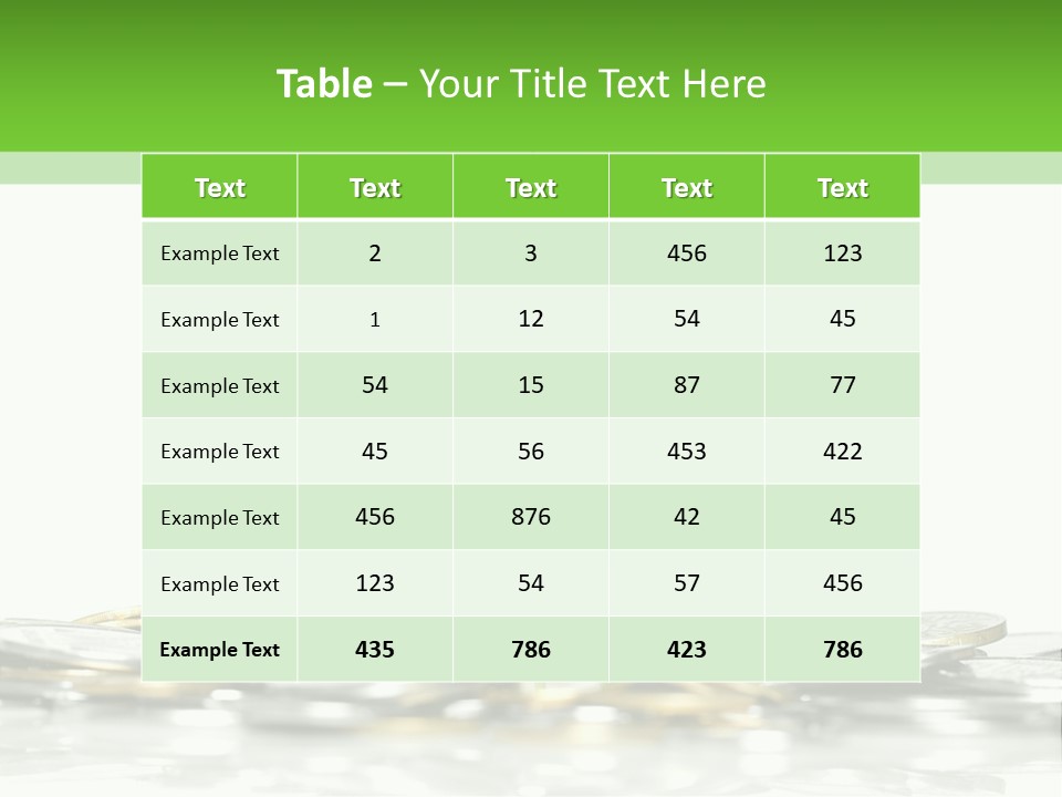 Seed Currency Green PowerPoint Template