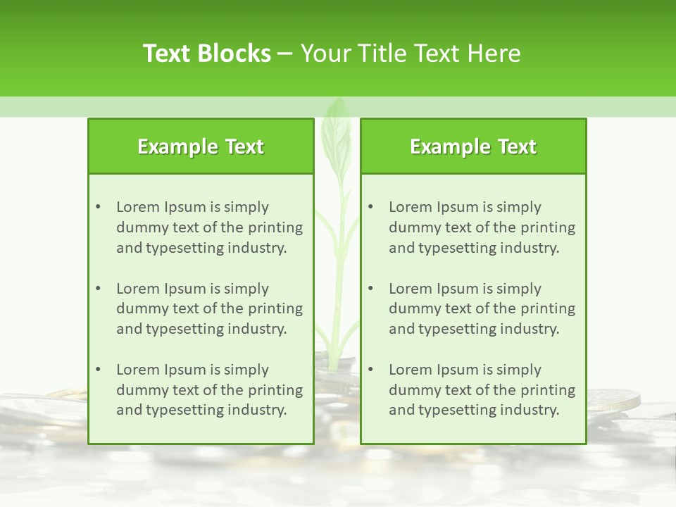 Seed Currency Green PowerPoint Template