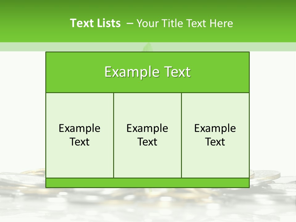 Seed Currency Green PowerPoint Template