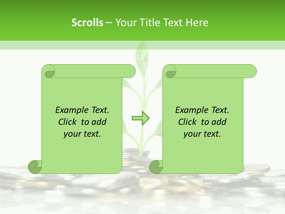 Seed Currency Green PowerPoint Template