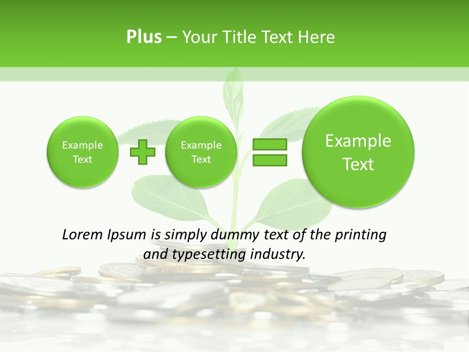 Seed Currency Green PowerPoint Template