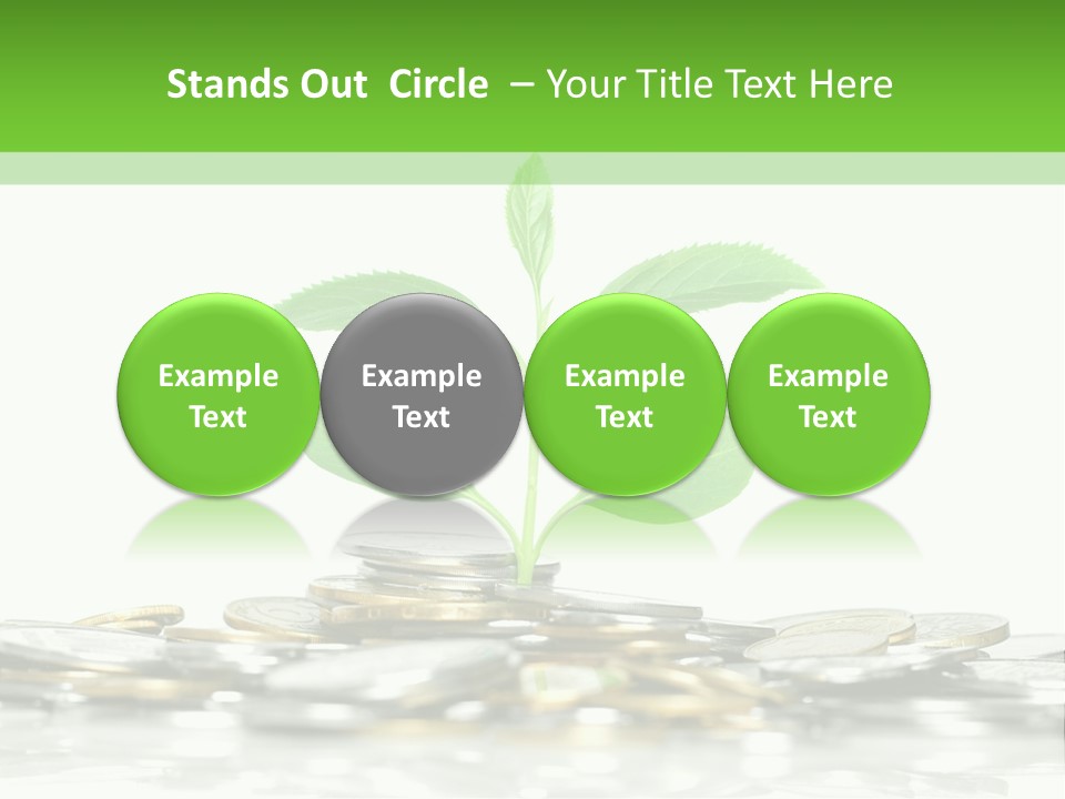 Seed Currency Green PowerPoint Template