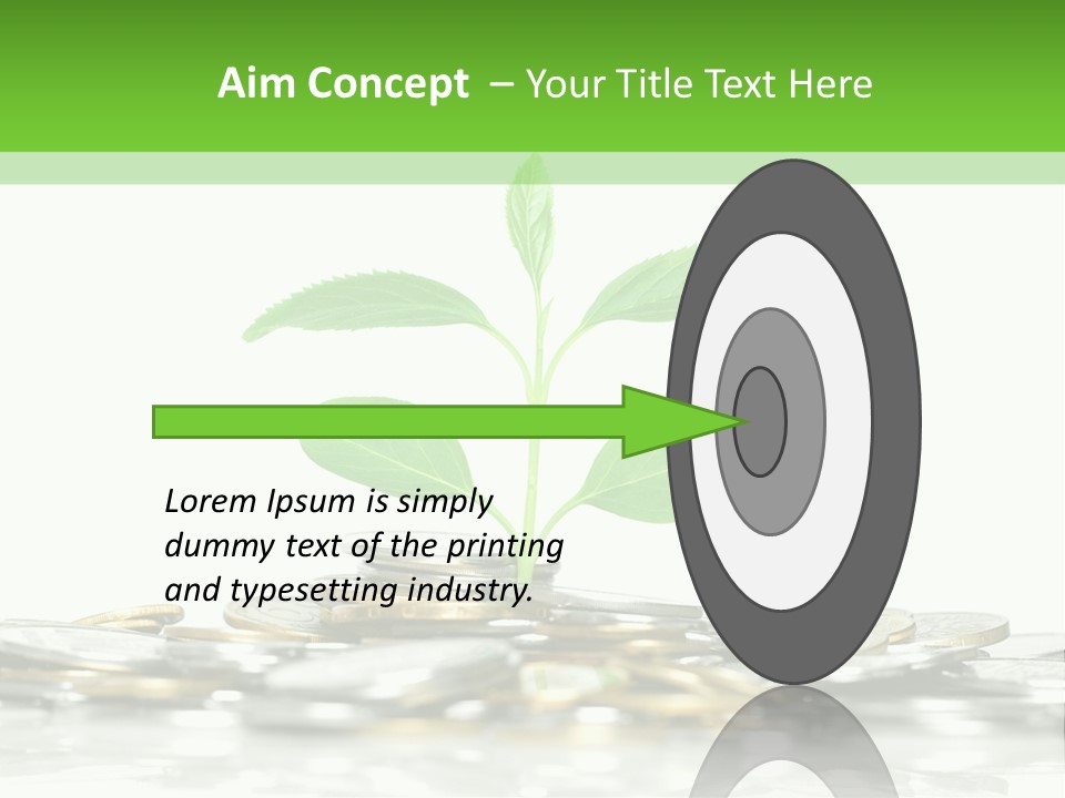 Seed Currency Green PowerPoint Template