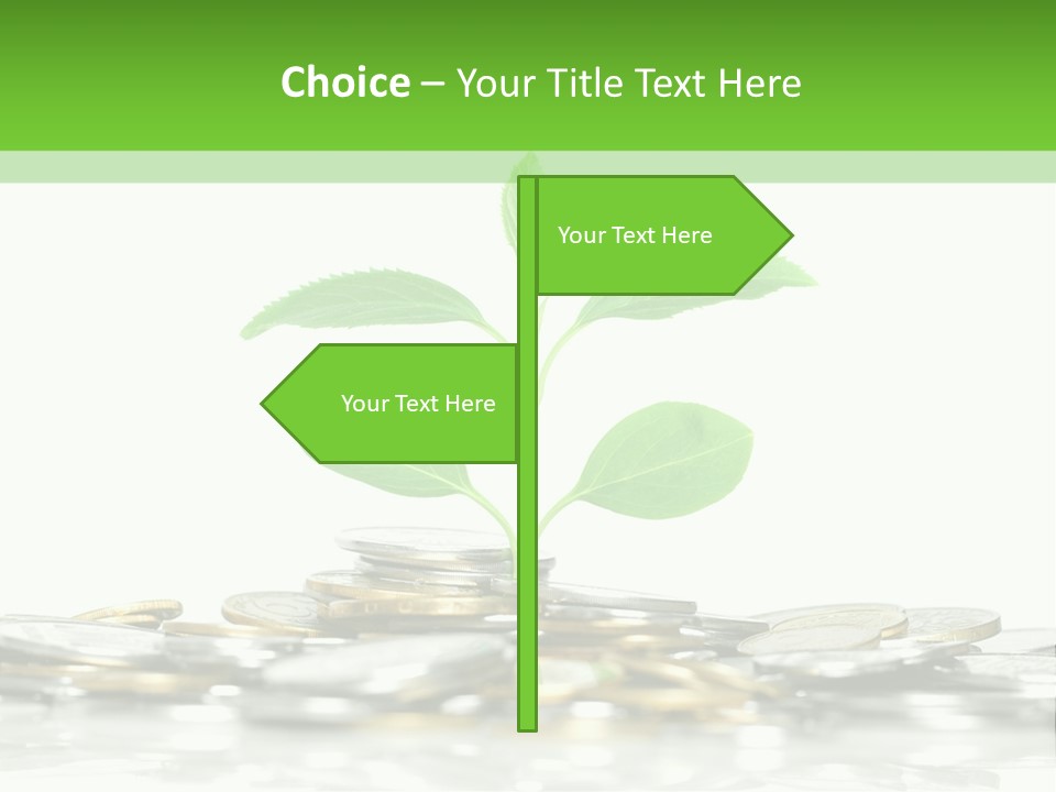Seed Currency Green PowerPoint Template