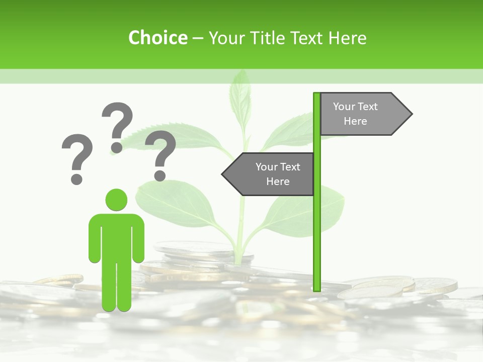 Seed Currency Green PowerPoint Template