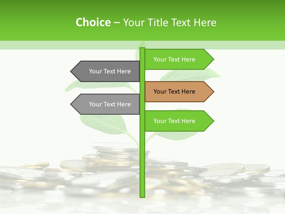 Seed Currency Green PowerPoint Template