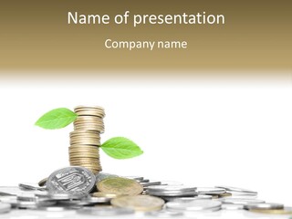 Stem Currency Heap PowerPoint Template