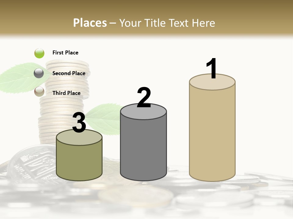 Stem Currency Heap PowerPoint Template