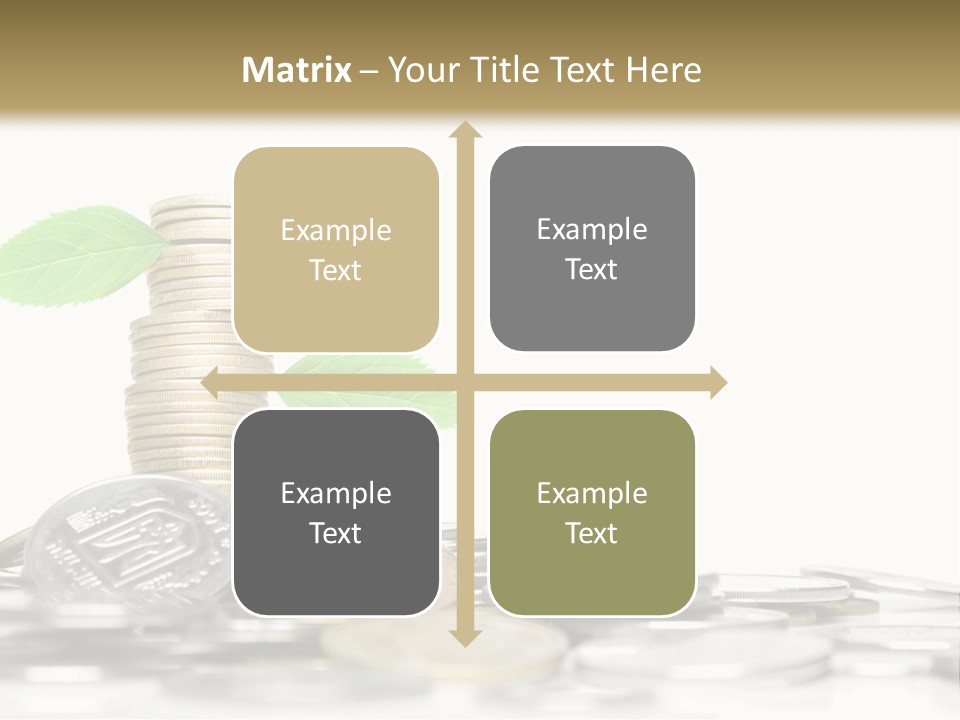 Stem Currency Heap PowerPoint Template