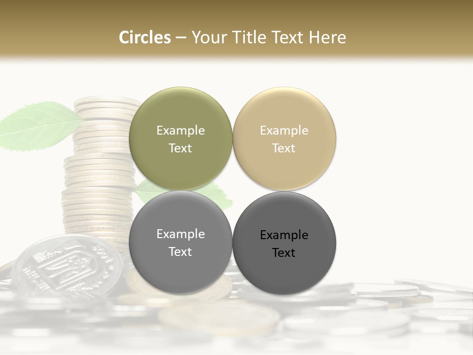 Stem Currency Heap PowerPoint Template