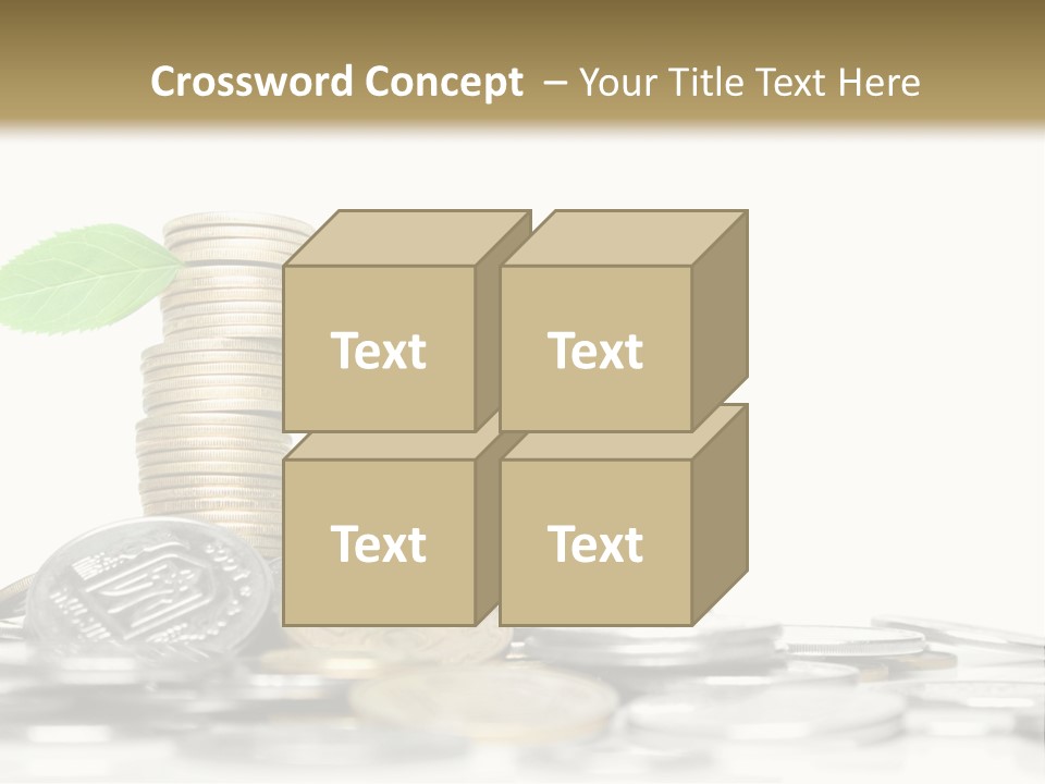 Stem Currency Heap PowerPoint Template
