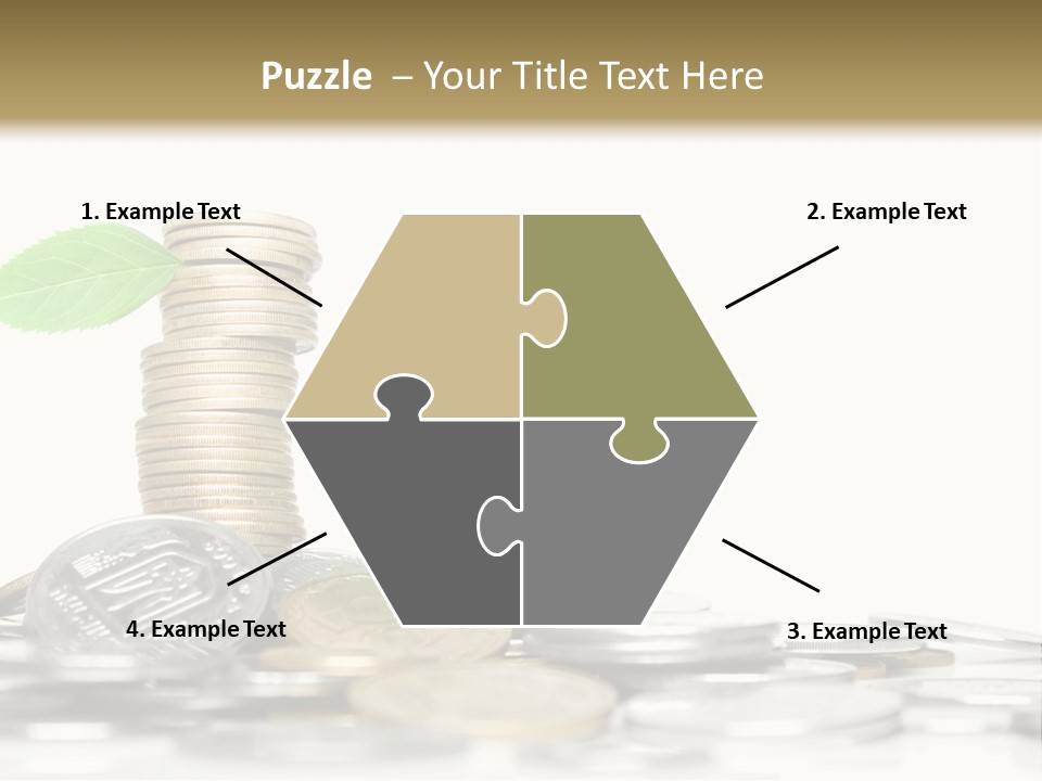 Stem Currency Heap PowerPoint Template