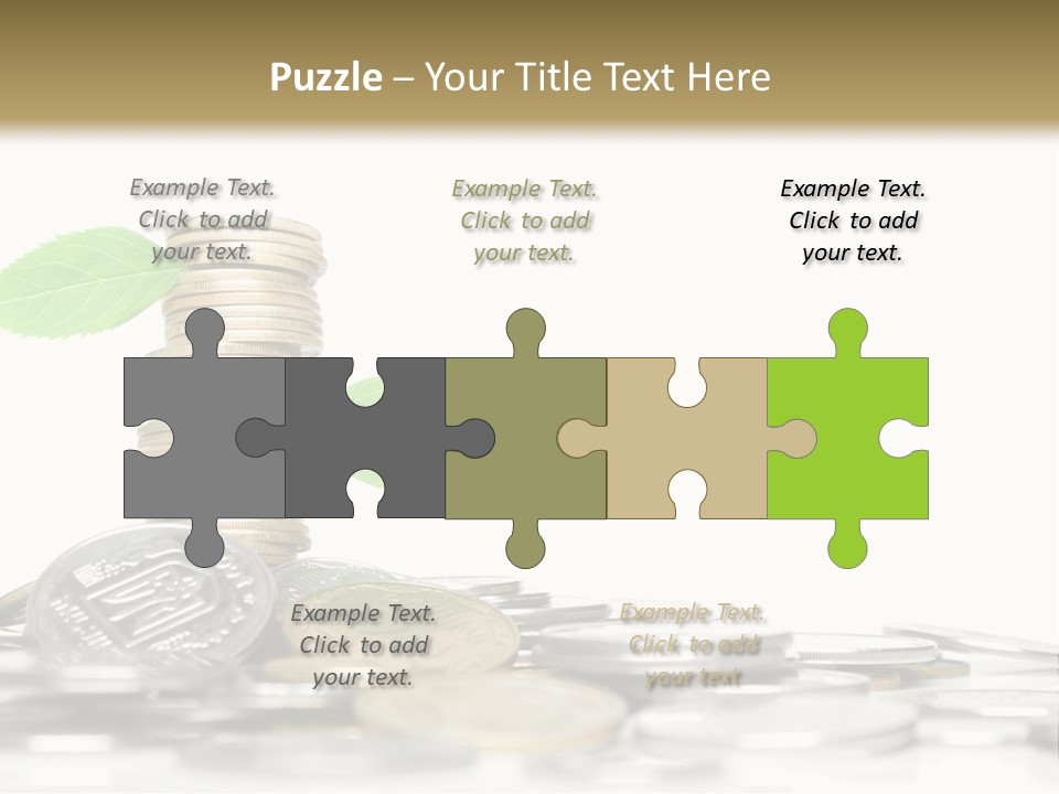 Stem Currency Heap PowerPoint Template