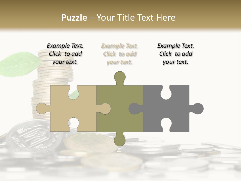 Stem Currency Heap PowerPoint Template