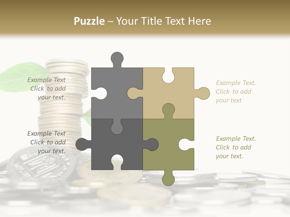 Stem Currency Heap PowerPoint Template