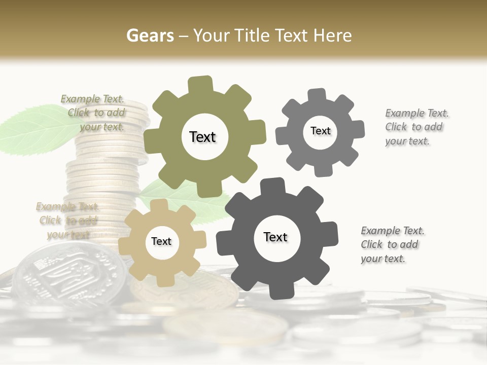 Stem Currency Heap PowerPoint Template