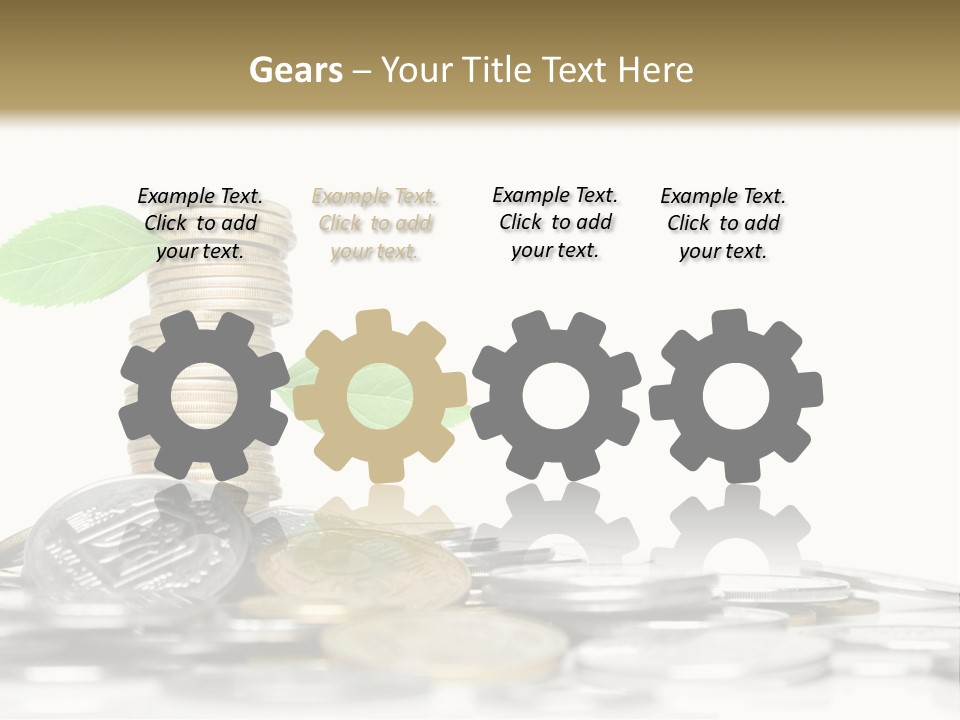 Stem Currency Heap PowerPoint Template