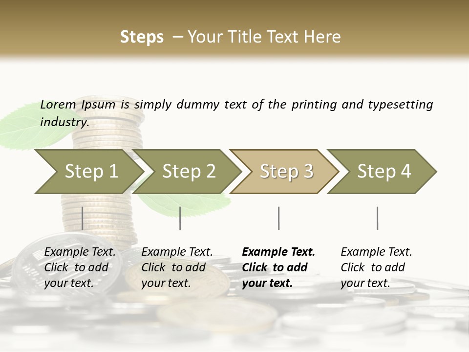Stem Currency Heap PowerPoint Template