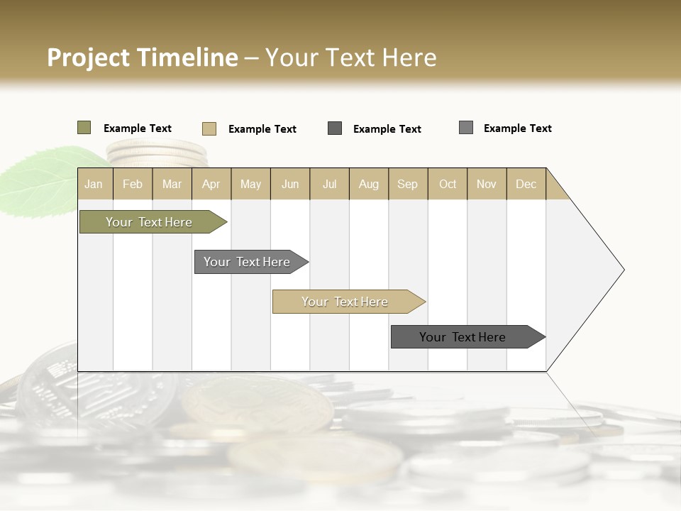 Stem Currency Heap PowerPoint Template