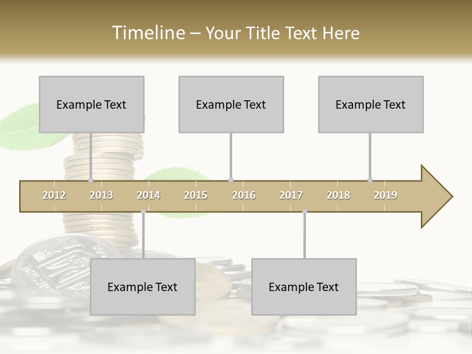Stem Currency Heap PowerPoint Template