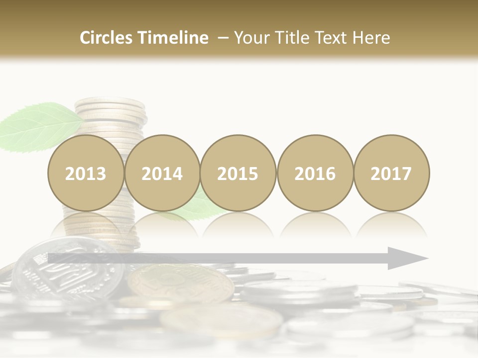 Stem Currency Heap PowerPoint Template