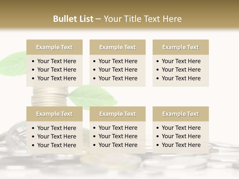 Stem Currency Heap PowerPoint Template