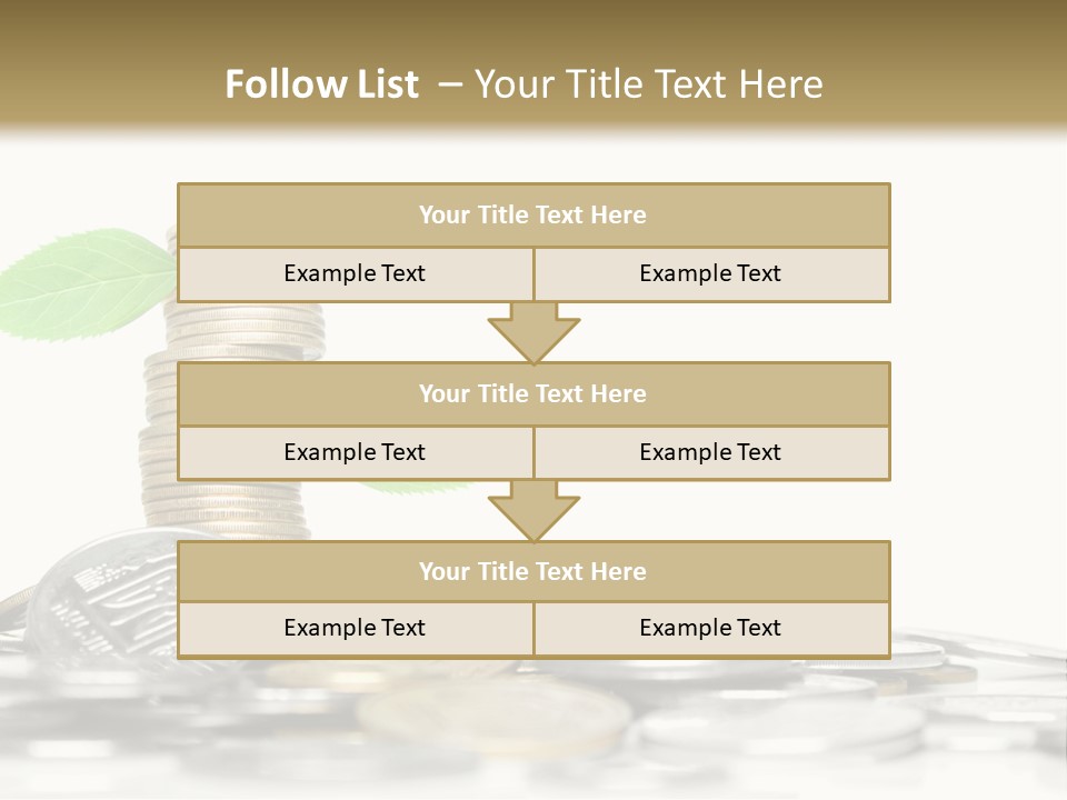 Stem Currency Heap PowerPoint Template