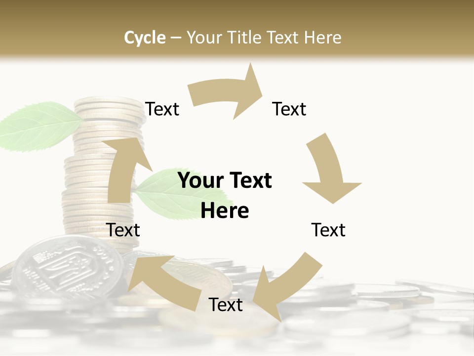 Stem Currency Heap PowerPoint Template