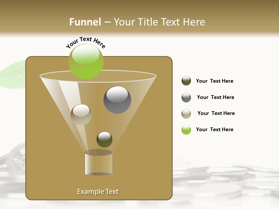 Stem Currency Heap PowerPoint Template