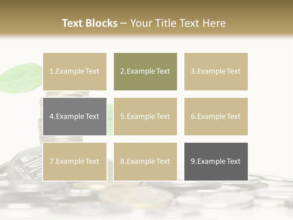 Stem Currency Heap PowerPoint Template