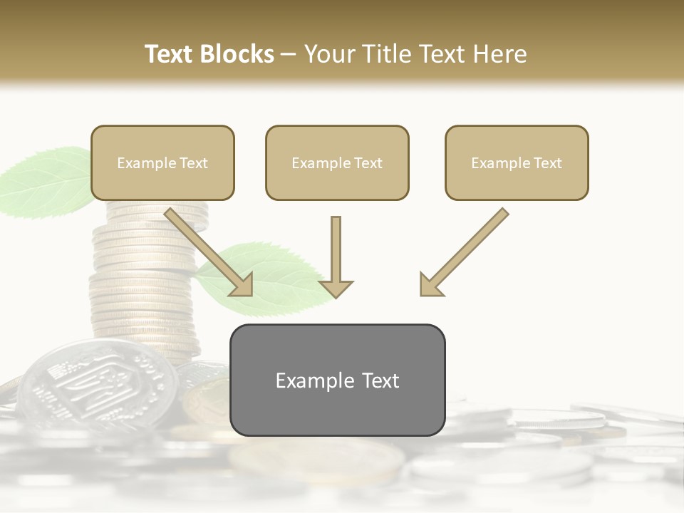 Stem Currency Heap PowerPoint Template