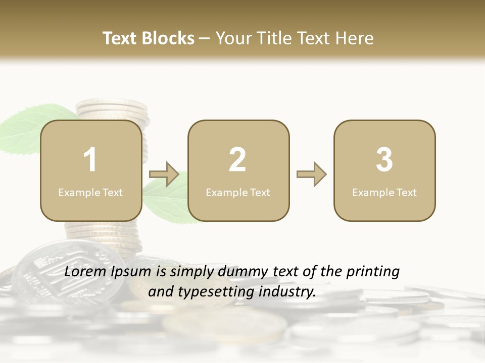 Stem Currency Heap PowerPoint Template