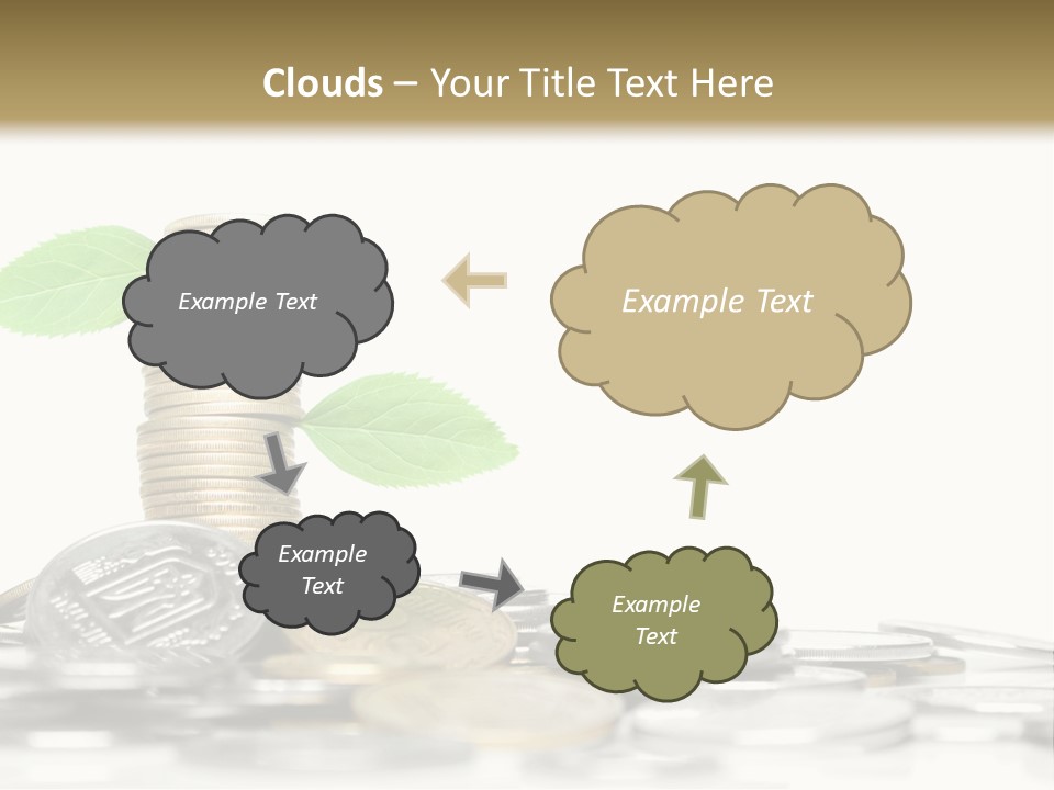Stem Currency Heap PowerPoint Template