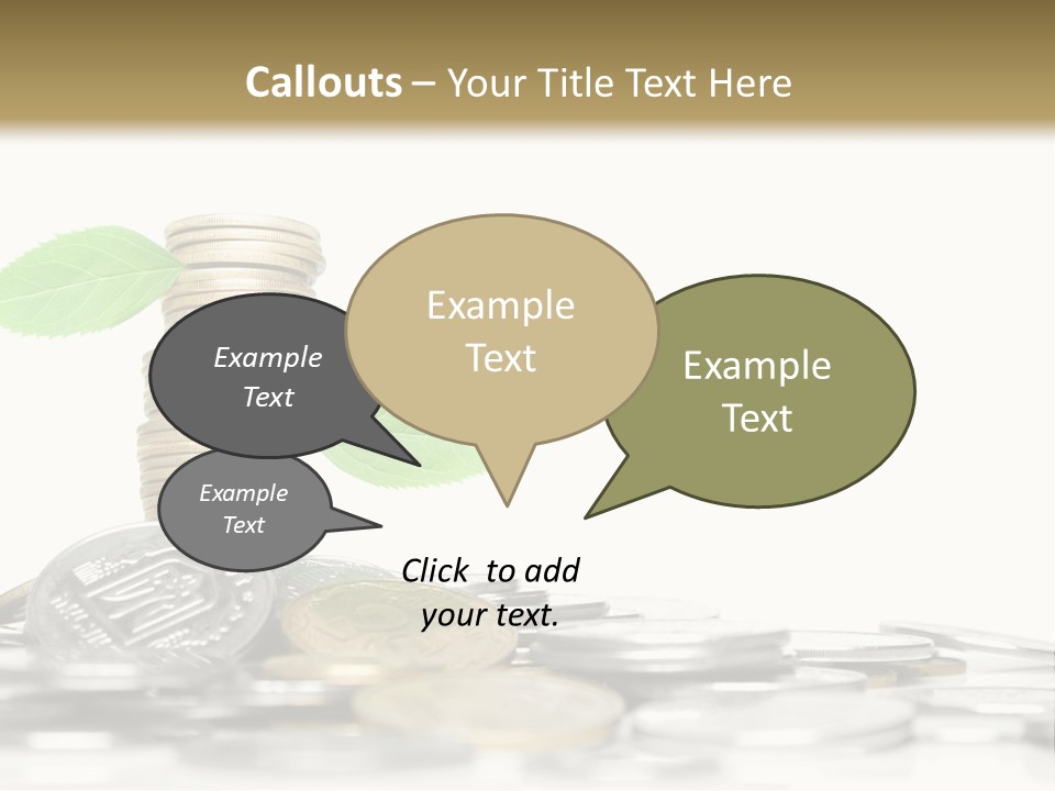 Stem Currency Heap PowerPoint Template