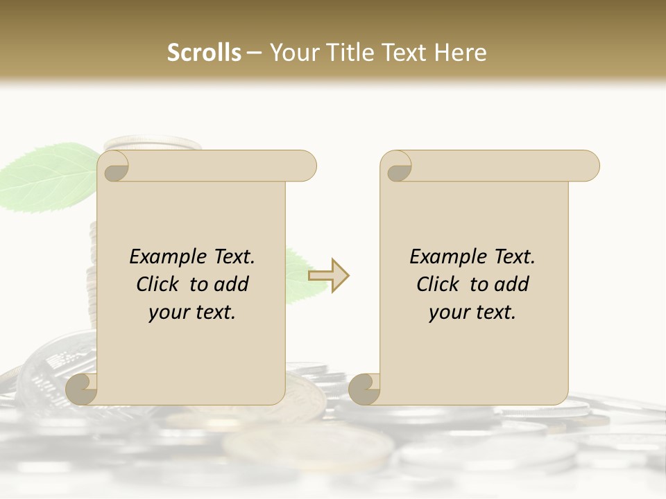 Stem Currency Heap PowerPoint Template